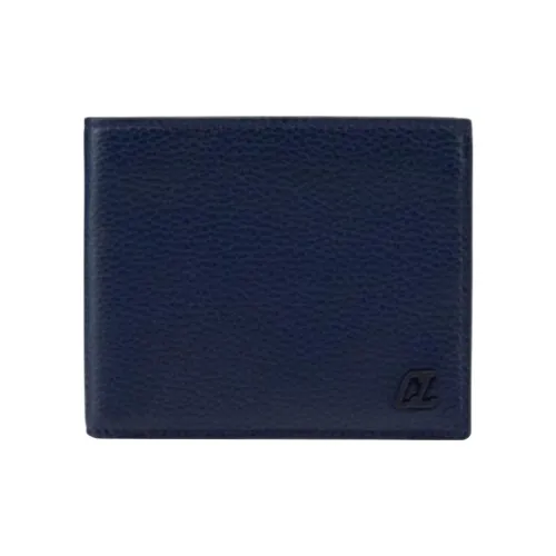 CL LUBOTING Телячья кожа Кошелек Стандартный Мужской Синий