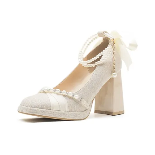 Zubumei Грубый каблук Высокие каблуки Женские