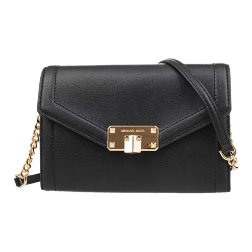 MICHAEL KORS Kinsley Коровья кожа Сумка через плечо Сумка на плечо Женская Черная
