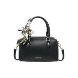 Классический черный шелковый шарф