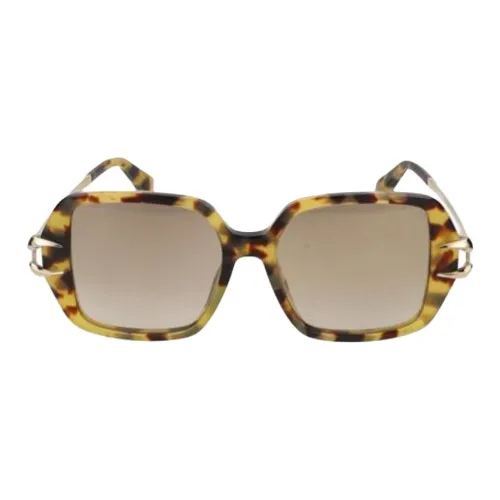 Roberto Cavalli Ацетатные квадратные солнцезащитные очки женские желтые