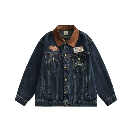 XIAOLIZI Синий Унисекс Джинсовые куртки