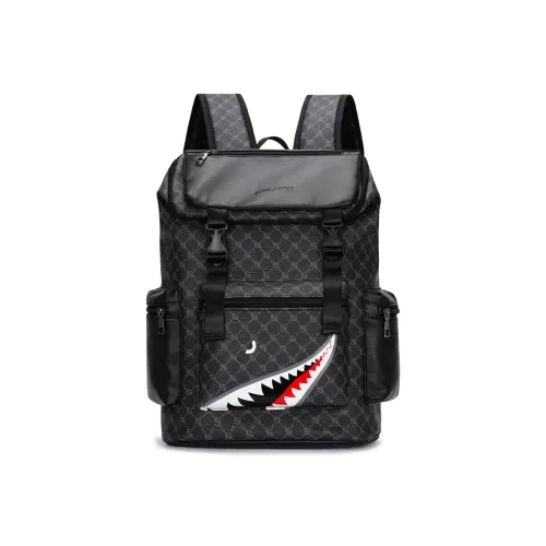 WRELS ПУ (полиуретан) Рюкзак Обычный Узор Черный Глаза Узор Красный Глаза