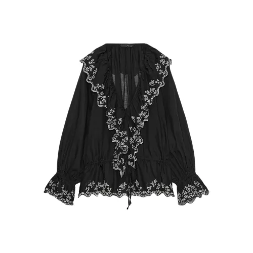 ZARA ZW Series Черные Женские Рубашки