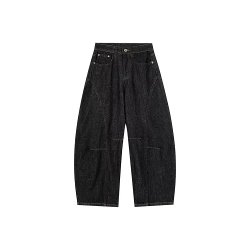 KAIZZGAO Черные Мужские Джинсы