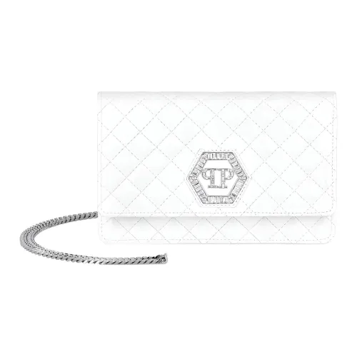 PHILIPP PLEIN Напп-Кожа Плечевая Сумка Стандартная Женская Белая