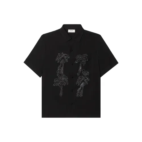 CELINE Темно-черные мужские рубашки