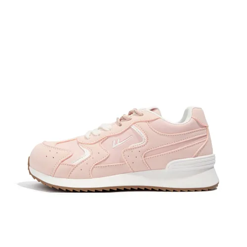 Warrior Износостойкий Легкий And Дышащий Низкий Топ Спортивная Повседневная Обувь Женская Розовый Белый