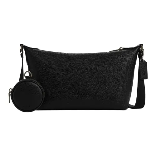 Coach Коровья кожа Сумка через плечо Маленькая Женская Черная