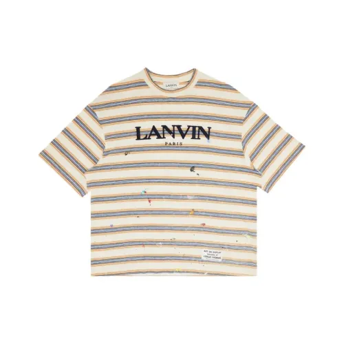 Lanvin Белая Мужская T-Рубашка