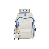 Бежевый, белый и синий