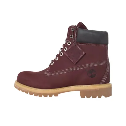 Timberland 6 Inch Водонепроницаемый Короткий Аутдор Мужской Каштановый Красный