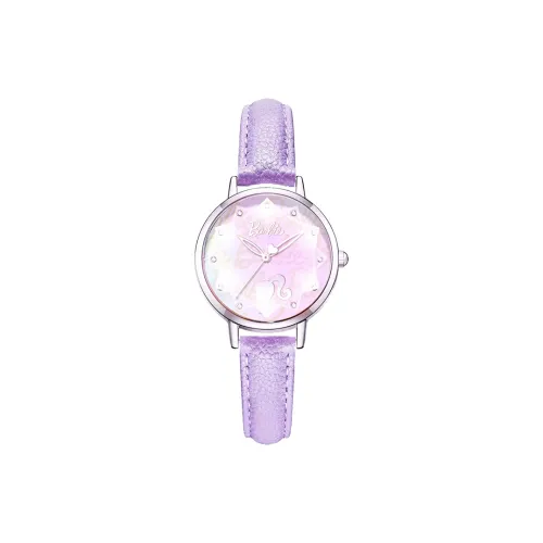 Барби Fantasy Collection Кварцевый механизм ремень из натуральной кожи женские часы фиолетовый циферблат