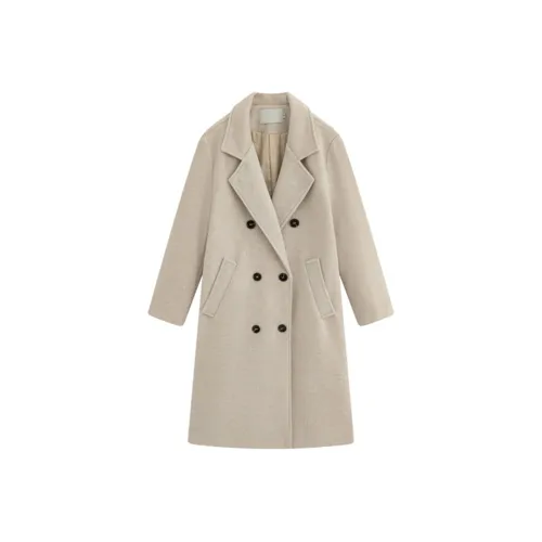 POWXV Овсяный Женские Тренч