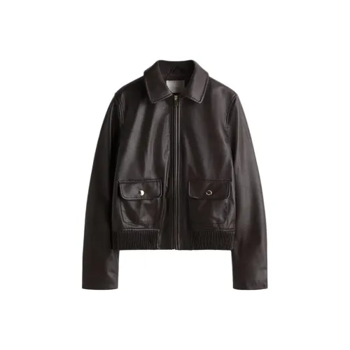 H M Темно-коричневые женские куртки