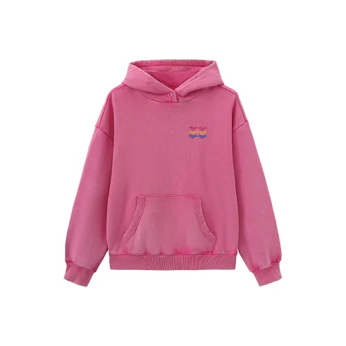 Wiggle Wiggle Однотонный Облегающий крой Tmall Удобный Повседневный Минималистский стиль Мягкий Толстовка Женские