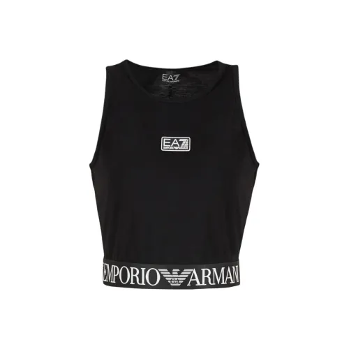 EMPORIO ARMANI EA7 SS24 Майка Женская Черная