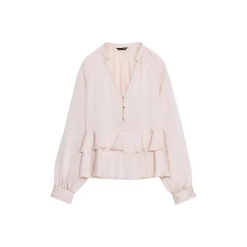 ZARA Светло-розовые Женские Рубашки