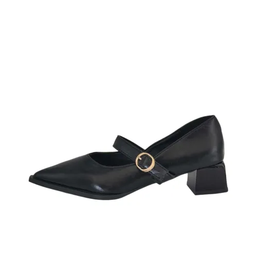 Puppytown Грубый каблук Туфли Мэри Джейн Женские