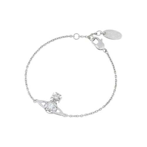 Vivienne Westwood Переработанные Браслеты из латани Унисекс Серебряный