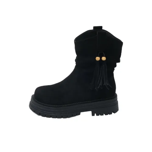 WUJI Crew Western Stretch Boots Women's