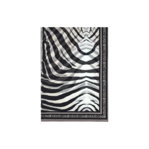 Roberto Cavalli Хлопок Палантины Унисекс Черный Белый