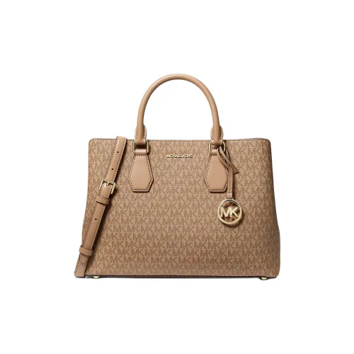 MICHAEL KORS CAMILLE Покрытие Холст Сумка через плечо Сумка Большая Женская Коричневая