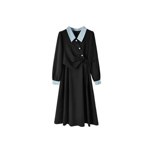 JOSR Длинное платье с длинными рукавами женское