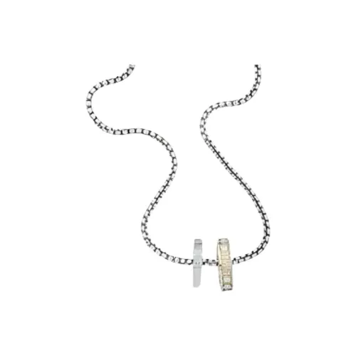 DIESEL Ожерелья Унисекс Серебряный