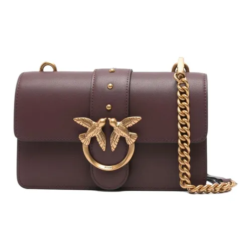 PINKO Телячья кожа Сумка через плечо Женская Бордовый