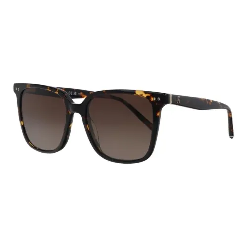 Tommy Hilfiger Квадратные Солнцезащитные Очки Женские Черепаховый