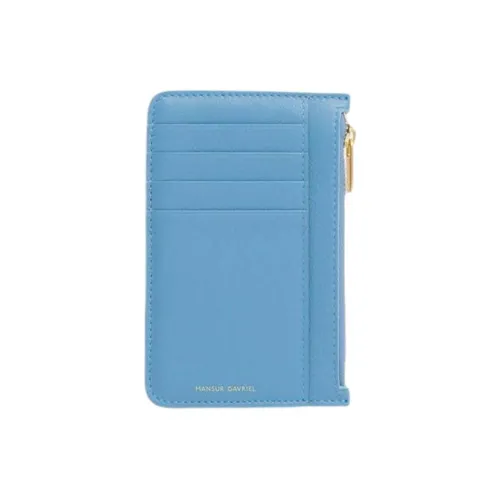 MANSUR GAVRIEL Телячья кожа Держатель для карт Женские Озерно-голубой