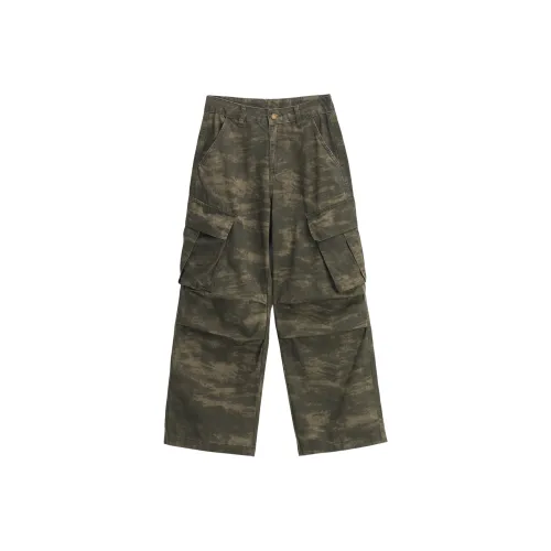 ENTONG Кедр Зеленый Унисекс Повседневные Штаны