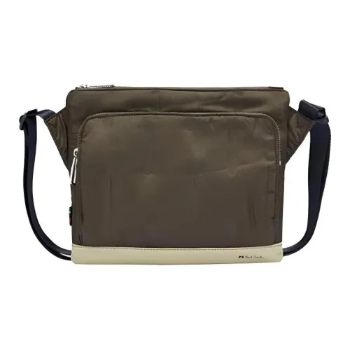 Paul Smith Ткань Сумка через плечо Стандартная Мужская Зеленая