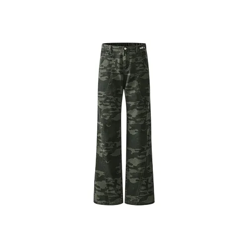 RUSURE Камуфляж Унисекс Джинсы