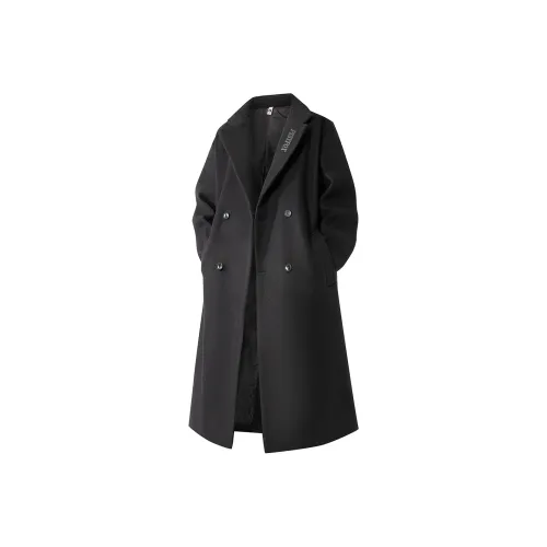PISYPOX Черное Унисекс Пальто