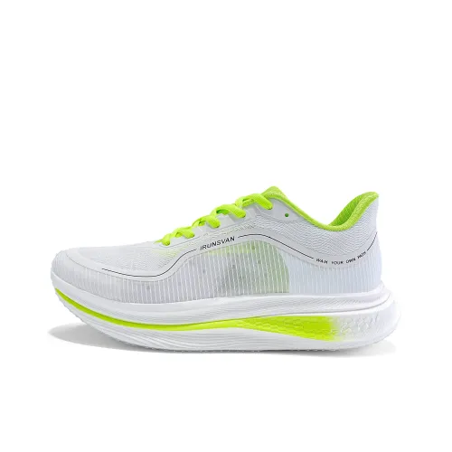 IRUNSVAN Низкий топ беговые кроссовки унисекс несовпадающие циановый апельсин