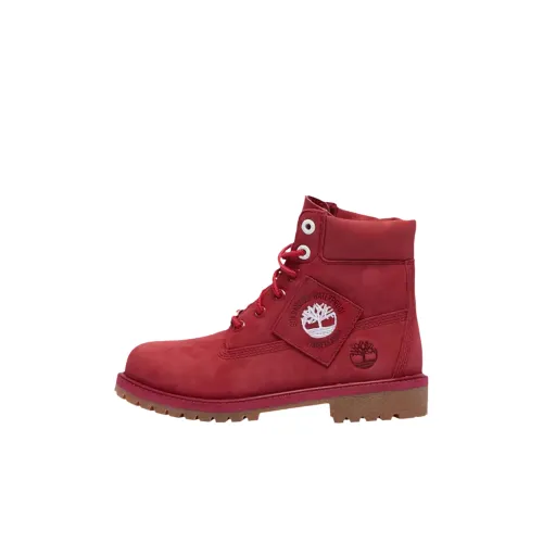 Timberland 6 Inch High Топ Детские ботинки Красный Детский