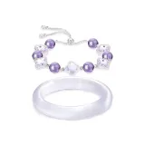 Пюре из таро, фиолетовый, многослойность, браслет, одежда, наборы