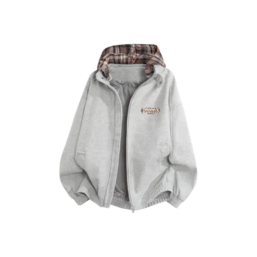 Dnnnn С капюшоном Твидовая куртка Унисекс