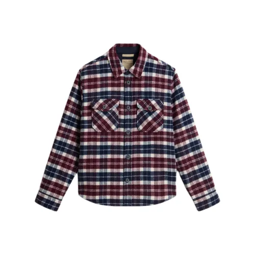 WOOLRICH Мужские рубашки в красной клетке