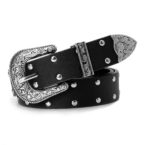 Miniso Ремни из ПУ (полиуретана) Унисекс 3,6 см