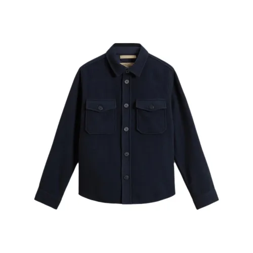 WOOLRICH Темно-синие мужские рубашки