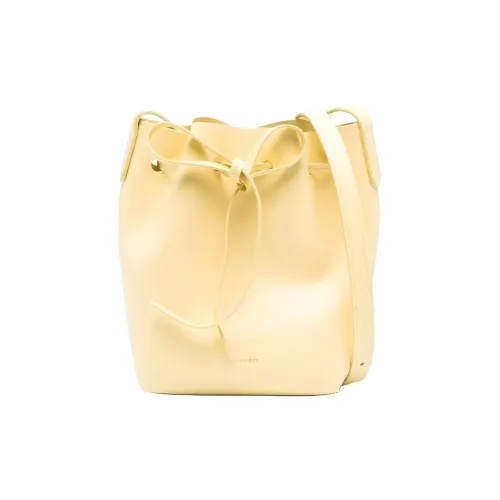 MANSUR GAVRIEL Телячья кожа Ведрообразные сумки Сумки через плечо Сумка через плечо Женская Бананово-желтая
