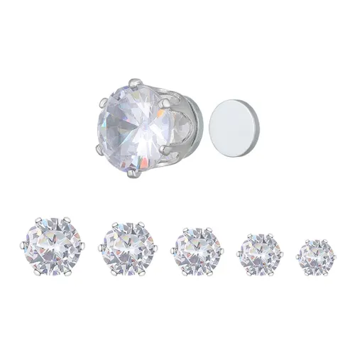 JianKai Циркон Нижняя заколка On Серьги Унисекс