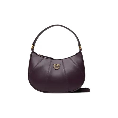 PINKO SIMPLY Телячья кожа Сумка Сумка через плечо Сумка через плечо Мини Женская Баклажаново-фиолетовая