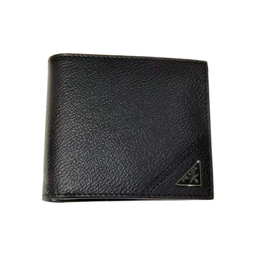 PRADA Кошелек из коровьей кожи мужской черный
