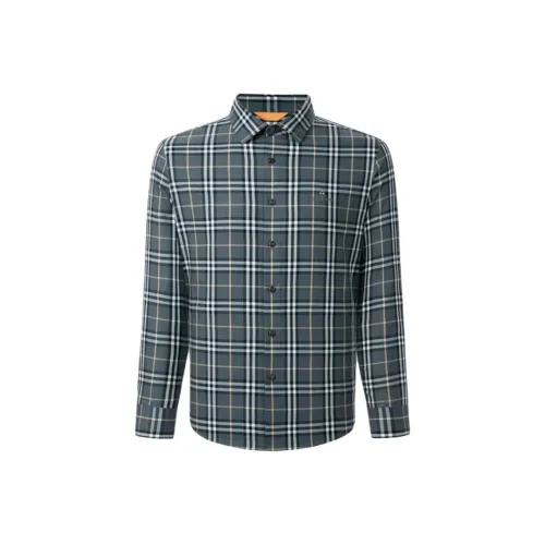 Biyin Leufen 09 Серый Мужская Рубашка