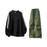 8821 Черный + 2539 Армейский зеленый