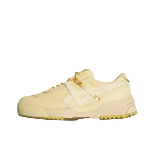 Onitsuka Tiger Delegation Slip Resistant Abrasion Resistant Low Топ Скейтборд Кроссовки Унисекс Желтый